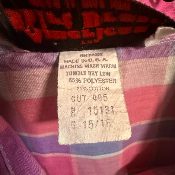 Plaid Vintage American Shirt Dress with Pockets! - Picture 5 of 5